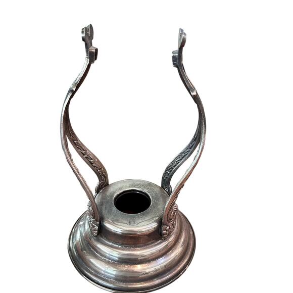 Vintage Silver Plate Carafe Coffee Tea Holder Stand - Picture 1 of 13